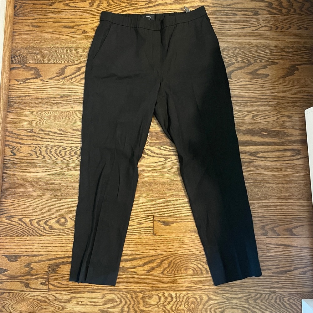 Theory Womens Work Dress Pants Black